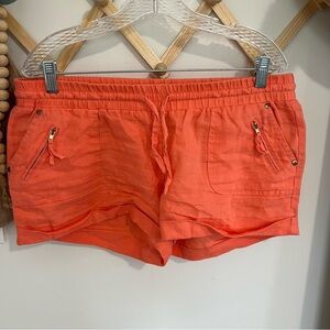 2B bebe Vibrant Orange Drawstring Shorts